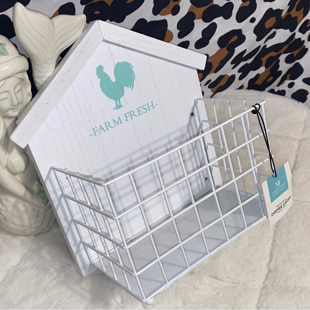 MARTHA STEWART ROOSTER HOUSE COFFEE CADDY